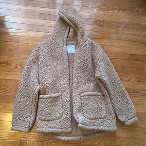Hollister size medium, warm, cozy fuzzy cardigan with pockets